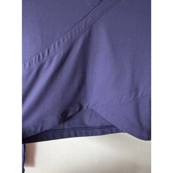 Lorna Jane Women’s Blue Long Sleeve Crop Top Gym Workout Dance V Neck Sexy - Picture 4 of 5